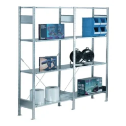 Schulte Steckregal Grund Verz. 2000x1000x500mm 2Rahmen/4Böden Feldlast 1300kg