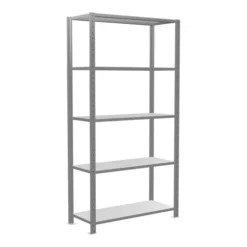 Schulte Grundregal "Steckregal MULTIplus150", 2000 X 1000 X 400 Mm Abmessung, 5 Fachböden, Kreuzstrebe Verzinkt