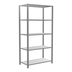 Schulte Grundregal "Steckregal MULTIplus150", 2000 X 1000 X 500 Mm Abmessung, 5 Fachböden, Kreuzstrebe Verzinkt