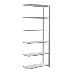 Schulte Anbauregal Steckregal MULTIplus150 2500 X 1000 X 400 Mm 6 Fachböden Kreuzstrebe Verzinkt