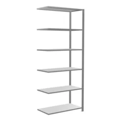 Schulte Anbauregal Steckregal MULTIplus150 2500 X 1000 X 500 Mm 6 Fachböden Kreuzstrebe Verzinkt