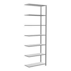 Schulte Anbauregal Steckregal MULTIplus150 3000 X 1000 X 400 Mm 7 Fachböden Kreuzstrebe Verzinkt