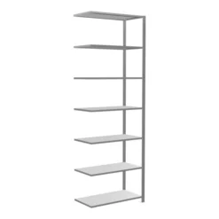 Schulte Anbauregal Steckregal MULTIplus150 3000 X 1000 X 500 Mm 7 Fachböden Kreuzstrebe Verzinkt