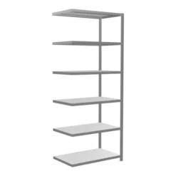 Schulte Anbauregal Steckregal MULTIplus250 2500 X 1000 X 600 Mm 6 Fachböden Kreuzstrebe Verzinkt