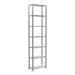 Schulte Grundregal "Steckregal MULTIplus150", 3000 X 750 X 300 Mm Abmessung, 7 Fachböden, Kreuzstrebe Verzinkt