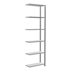 Schulte Anbauregal Steckregal MULTIplus150 2500 X 750 X 300 Mm 6 Fachböden Kreuzstrebe Verzinkt