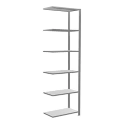 Schulte Anbauregal Steckregal MULTIplus150 2500 X 750 X 400 Mm 6 Fachböden Kreuzstrebe Verzinkt