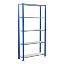 Schulte Grundregal Steckregal MULTIplus150 2000 X 1000 X 300 Mm 5 Fachböden Kreuzstrebe RAL 5010/verzinkt