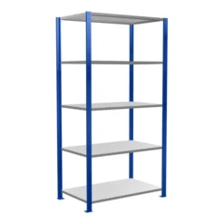 Schulte Grundregal Steckregal MULTIplus150 2000 X 1000 X 600 Mm 5 Fachböden Kreuzstrebe RAL 5010/verzinkt