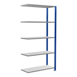 Schulte Anbauregal Steckregal MULTIplus150 2000 X 1000 X 400 Mm 5 Fachböden Kreuzstrebe RAL 5010/verzinkt