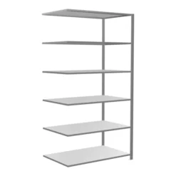 Schulte Anbauregal Steckregal MULTIplus150 2500 X 1300 X 800 Mm 6 Fachböden Kreuzstrebe Verzinkt