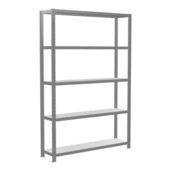 Schulte Grundregal Steckregal MULTIplus250 2000 X 1300 X 300 Mm 5 Fachböden Kreuzstrebe Verzinkt