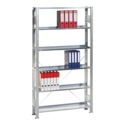 Schulte Anbauregal Büro-Schraubregal MULTIplus85 1800 X 1000 X 300 Mm 5 Fachböden Verzinkt Mit Anschlagleiste