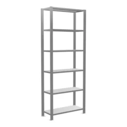 Schulte Grundregal Büro-Steckregal MULTIplus85 2000 X 750 X 300 Mm 6 Fachböden Kreuzstrebe Verzinkt Mit Anschlagleiste