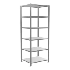 Schulte Grundregal Büro-Steckregal MULTplus150 2000 X 750 X 600 Mm 6 Fachböden Längenriegel Verzinkt Mit Mittelanschlag