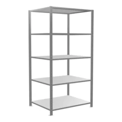 Schulte Grundregal "Steckregal MULTIplus150", 2000 X 1000 X 800 Mm Abmessung, 5 Fachböden, Kreuzstrebe Verzinkt