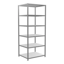 Schulte Grundregal Steckregal MULTIplus250 2500 X 1000 X 800 Mm 6 Fachböden Kreuzstrebe Verzinkt