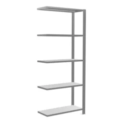 Schulte Anbauregal Büro-Steckregal MULTIplus85 2000 X 750 X 300 Mm 6 Fachböden Kreuzstrebe Verzinkt Ohne Anschlagleiste