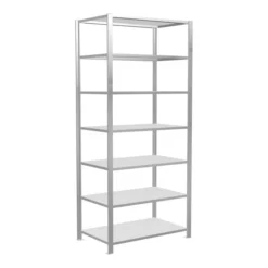 Schulte Grundregal Büro-Steckregal MULTIplus150 2300 X 1000 X 600 Mm 7 Fachböden Längenriegel RAL 7035 Lichtgrau Ohne Mittelanschlag