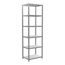 Schulte Grundregal Steckregal MULTIplus250 2500 X 750 X 500 Mm 6 Fachböden Kreuzstrebe Verzinkt