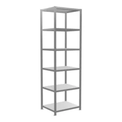 Schulte Grundregal Steckregal MULTIplus250 2500 X 750 X 600 Mm 6 Fachböden Kreuzstrebe Verzinkt