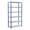 Schulte Grundregal Steckregal MULTIplus250 2500 X 1300 X 500 Mm 6 Fachböden Kreuzstrebe RAL 5010 Enzianblau/verzinkt