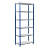 Schulte Grundregal Steckregal MULTIplus250 2500 X 1000 X 500 Mm 6 Fachböden Kreuzstrebe RAL 5010 Enzianblau/verzinkt