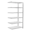 Schulte Anbauregal Schraubsystem MULTIplus150, 6 Fachböden, Beidseitig Nutzbar, Tiefe 600 Mm, Aussteifung Durch Längenriegel