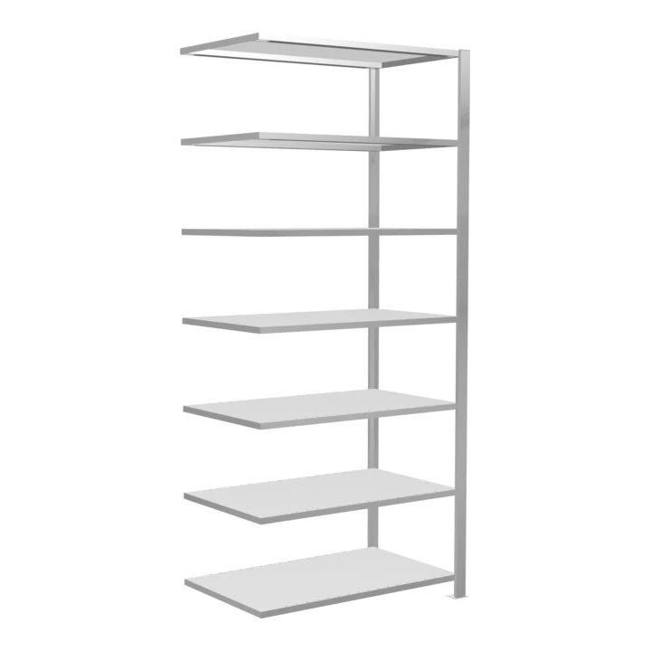 Schulte Anbauregal Schraubsystem MULTIplus150, 7 Fachböden, Beidseitig Nutzbar, Tiefe 600 Mm, Aussteifung Durch Längenriegel 1 Schulte Anbauregal Schraubsystem MULTIplus150, 7 Fachböden, Beidseitig Nutzbar, Tiefe 600 Mm, Aussteifung Durch Längenriegel