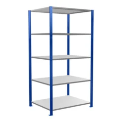 Schulte Grundregal Steckregal MULTIplus150 2000 X 1000 X 800 Mm 5 Fachböden Kreuzstrebe RAL 5010/verzinkt