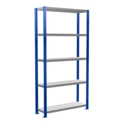 Schulte Grundregal Steckregal MULTIplus250 2000 X 1000 X 300 Mm 5 Fachböden Kreuzstrebe RAL 5010 Enzianblau/verzinkt