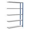 Schulte Anbauregal Steckregal MULTIplus250 2000 X 1300 X 300 Mm 5 Fachböden Kreuzstrebe RAL 5010 Enzianblau/verzinkt
