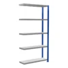 Schulte Anbauregal Steckregal MULTIplus250 2000 X 1000 X 300 Mm 5 Fachböden Kreuzstrebe RAL 5010 Enzianblau/verzinkt