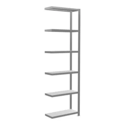 Schulte Anbauregal Steckregal MULTIplus250 2500 X 750 X 300 Mm 6 Fachböden Kreuzstrebe Verzinkt