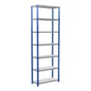 Schulte Grundregal Steckregal MULTIplus250 3000 X 1000 X 400 Mm 7 Fachböden Kreuzstrebe RAL 5010 Enzianblau/verzinkt