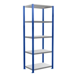 Schulte Grundregal Steckregal MULTIplus250 2000 X 750 X 500 Mm 5 Fachböden Kreuzstrebe RAL 5010 Enzianblau/verzinkt/verzinkt