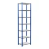 Schulte Grundregal Steckregal MULTIplus250 3000 X 750 X 500 Mm 7 Fachböden Kreuzstrebe RAL 5010 Enzianblau/verzinkt/verzinkt