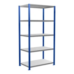Schulte Grundregal Steckregal MULTIplus250 2000 X 1000 X 600 Mm 5 Fachböden Kreuzstrebe RAL 5010 Enzianblau/verzinkt