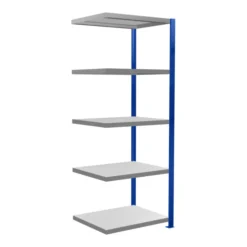 Schulte Anbauregal Steckregal MULTIplus250 2000 X 750 X 600 Mm 5 Fachböden Kreuzstrebe RAL 5010 Enzianblau/verzinkt/verzinkt