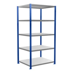 Schulte Grundregal Steckregal MULTIplus250 2000 X 1000 X 800 Mm 5 Fachböden Kreuzstrebe RAL 5010 Enzianblau/verzinkt