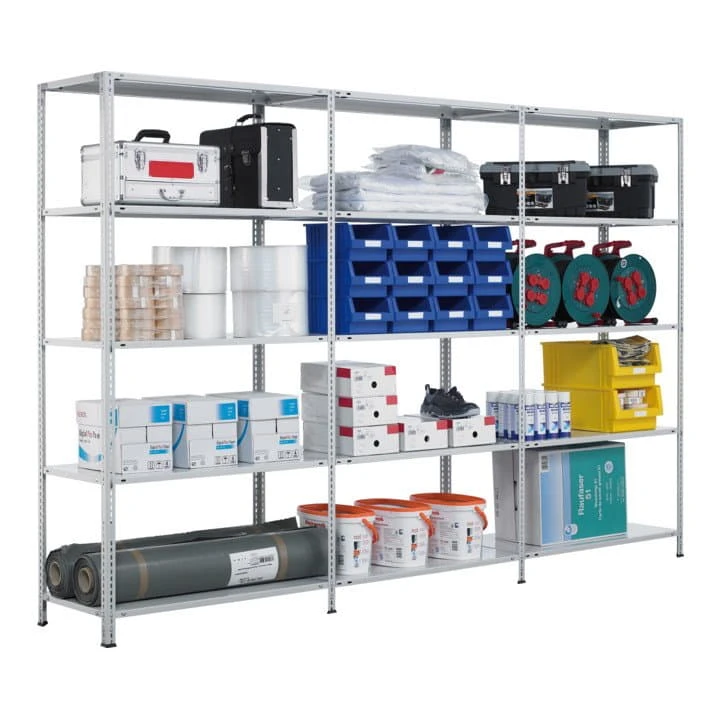 Schulte Grundregal Schraubregal MULTIplus250 2500 X 1300 X 600 Mm RAL 7035 Lichtgrau 6 Fachböden 1 Schulte Grundregal Schraubregal MULTIplus250 2500 X 1300 X 600 Mm RAL 7035 Lichtgrau 6 Fachböden