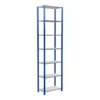Schulte Grundregal Steckregal MULTIplus150 3000 X 750 X 400 Mm 7 Fachböden Kreuzstrebe RAL 5010 Enzianblau/verzinkt/verzinkt