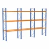 Schulte Grundregal Palettenregal 5000 X 8444 X 1100 Mm Blau/verzinkt/RAL 2004 4 Ebenen Max. Palettengewicht 860 Kg Feldlast 8.650 Kg